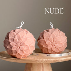 Lotus Flower Ball Candle | Large Soy Wax, Home Decor-2