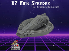 X7 Ring Speeder Sci-Fi Vehicle Miniature  -  Novus Landing | Terrain | Spaceship | Car | Infinity, Legion Sci-fi, Cyberpunk 2077, Wargaming-1