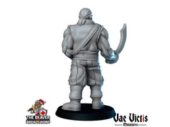 Human Pirate dnd mini - Vae Victis | Townsfolk | Sailor | Seaman | Male | Fighter | Ranger | City | Villager |  Wargaming | Pathfinder-2