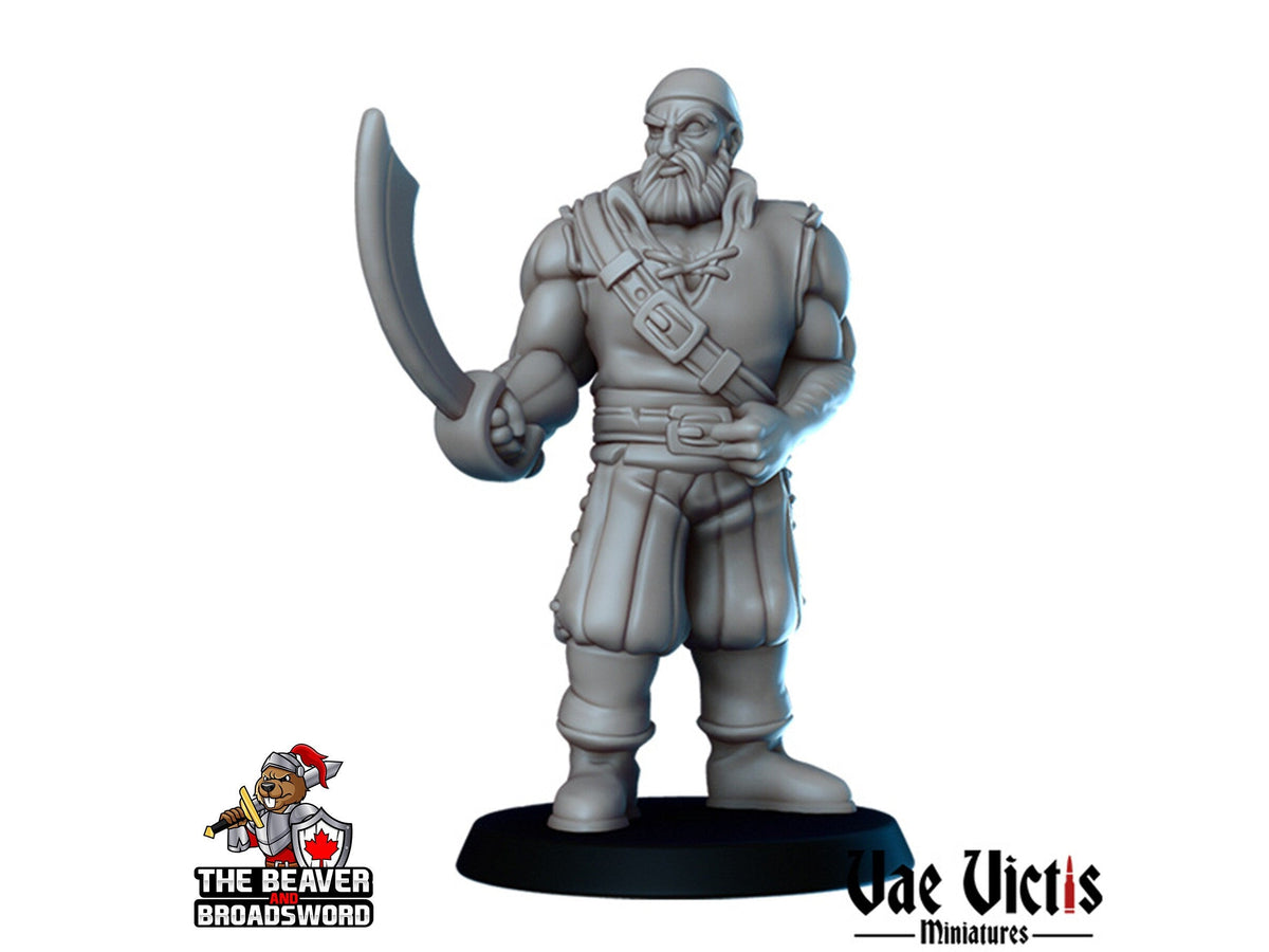Human Pirate dnd mini - Vae Victis | Townsfolk | Sailor | Seaman | Male | Fighter | Ranger | City | Villager |  Wargaming | Pathfinder-1