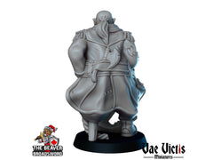 Orc Pirate Captain dnd mini - Vae Victis | Townsfolk | Sailor | Seaman | Male | Fighter | Ranger | City | Villager |  Wargaming | Pathfinder-2