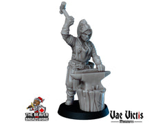 Female Orc Blacksmith dnd mini - Vae Victis | Merchant | Smith | Villager | Townsfolk | Fighter | City | Villager |  Wargaming | Pathfinder-1