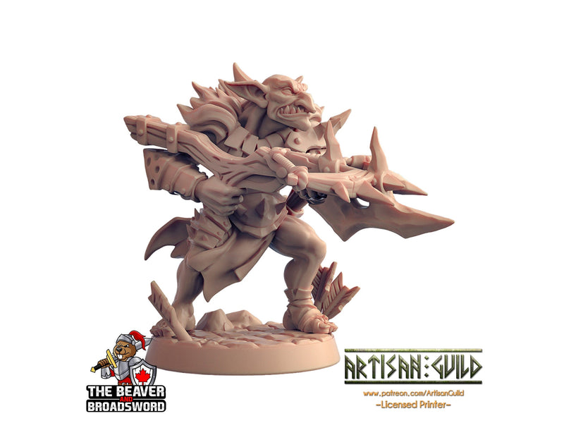 6 Hobgoblin warrior mini pack - Artisan Guild | DnD | Goblin | Fighter | Ranger | Goblinoid | Monster | Pathfinder | Orc | TTRPG-4