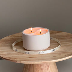 Yin Yang Soy Wax Candle in Jesmonite Jar - Custom Scented-4
