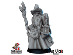 Old Human Wizard dnd mini - Vae Victis | Sorcerer | Warlock | Hero | PC | Alchemist | City | Player | Magician | Pathfinder | Magic | Epic-1