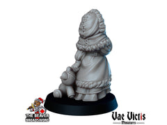Arctic Little Girl DnD mini - Vae Victis | Villager | Child | Female | NPC | Townsfolk | Cold | Medieval | Winter | Cold | NPC | Fantasy-2