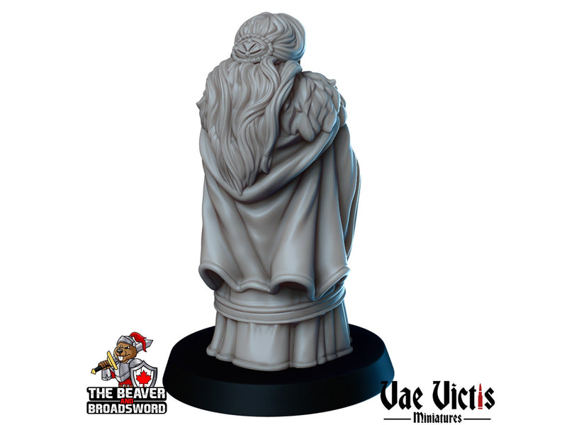 Winter Grandma DnD mini - Vae Victis | Villager | Old | Female | NPC | Townsfolk | Cold | Medieval | Winter | Pathfinder | NPC | Fantasy-2