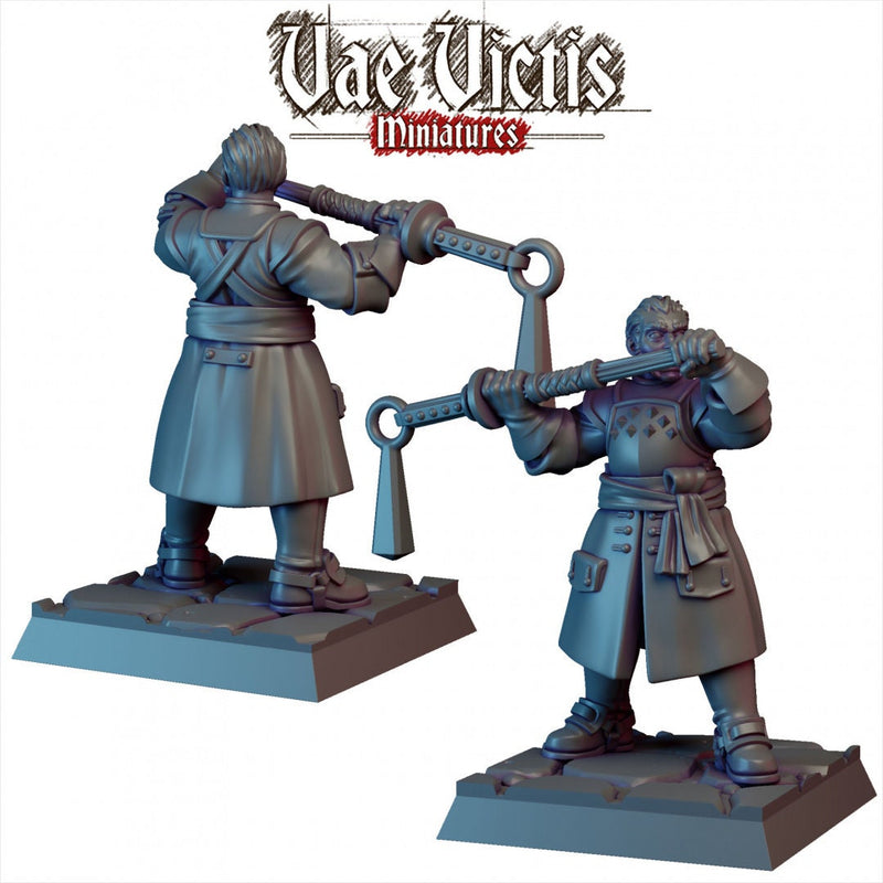 Vampire Hunters mini Set - Vae Victis | DnD | Pathfinder | Human | Male | Dark | Gothic | Fighter | Paladin | Victorian | Pikemen | Unit-4