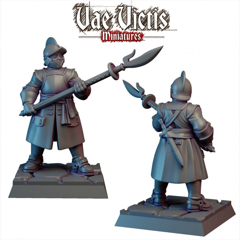 Vampire Hunters mini Set - Vae Victis | DnD | Pathfinder | Human | Male | Dark | Gothic | Fighter | Paladin | Victorian | Pikemen | Unit-3