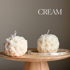 Lily Flower Ball Soy Candle | Handmade Decorative Candle-3