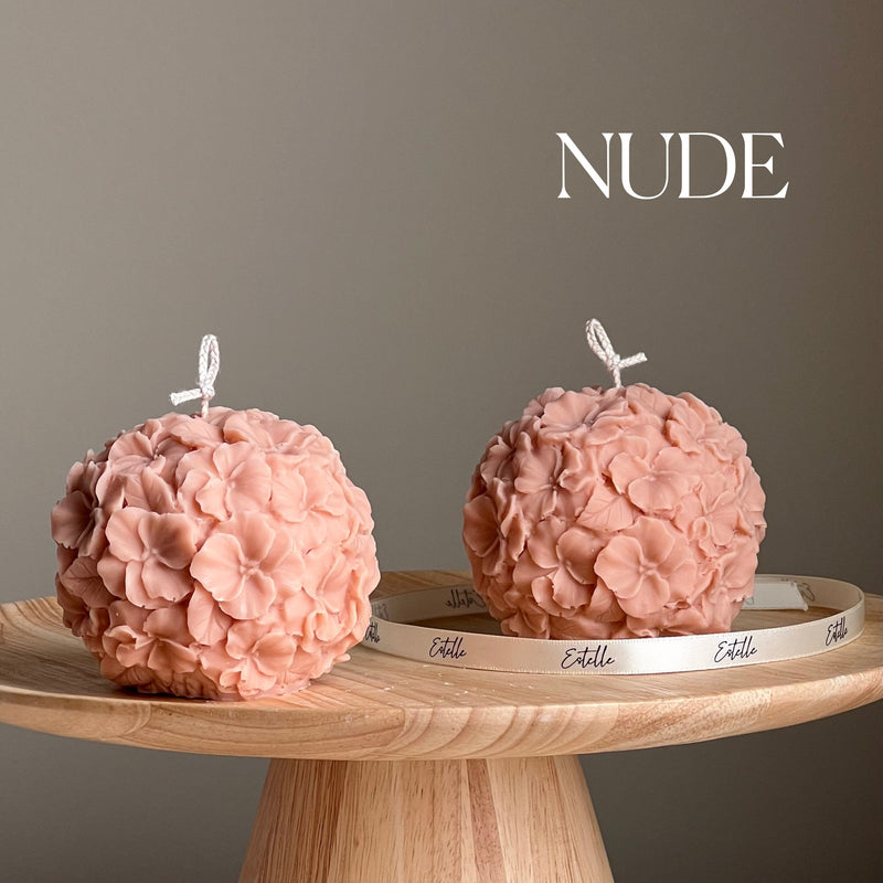 Hibiscus Flower Ball Candle | Decorative Soy Wax, Unscented-2