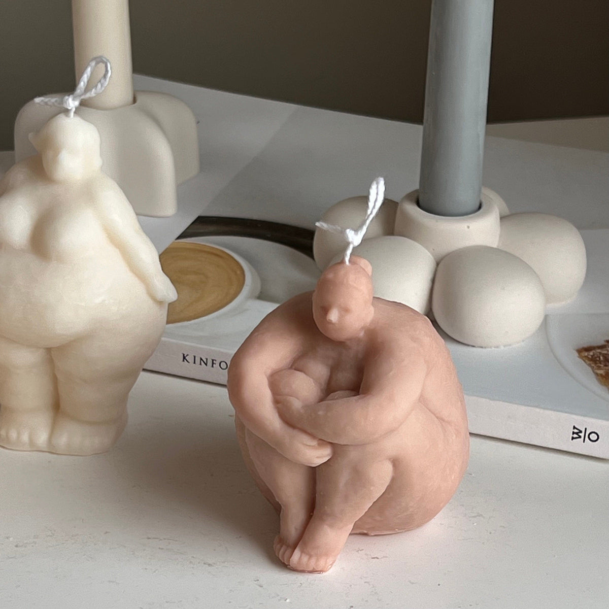 Handmade Curvy Body Soy Candle: Woman Torso Sculpture-2