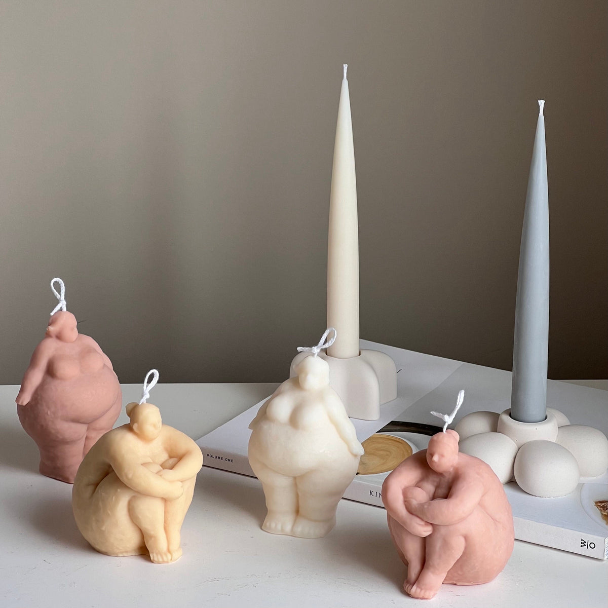 Handmade Curvy Body Soy Candle: Woman Torso Sculpture-4