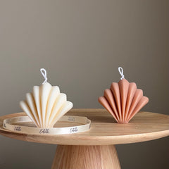 Soy Scallop Shell Candle | Summer Home Decor, Vegan Candle-1
