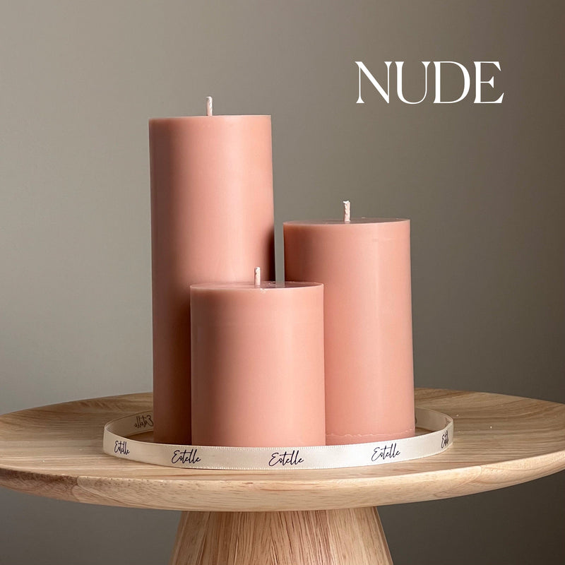 Handmade Soy Wax Pillar Candle: Decorative Candle-2