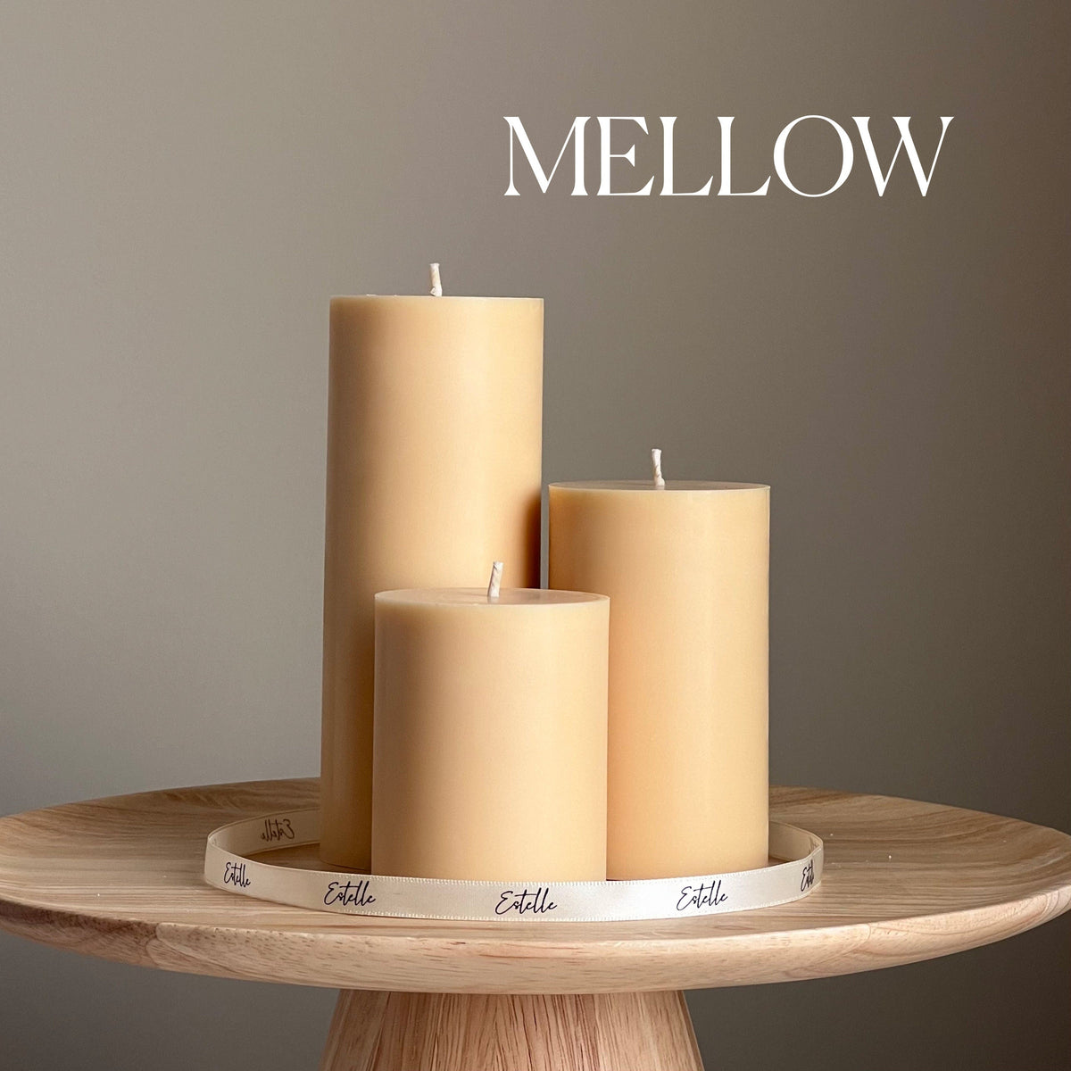 Handmade Soy Wax Pillar Candle: Decorative Candle-4