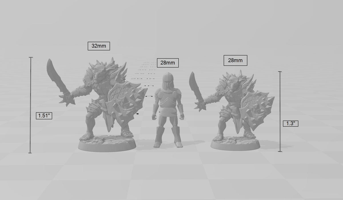 6 Hobgoblin warrior mini pack - Artisan Guild | DnD | Goblin | Fighter | Ranger | Goblinoid | Monster | Pathfinder | Orc | TTRPG-8