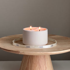 Yin Yang Soy Wax Candle in Jesmonite Jar - Custom Scented-2