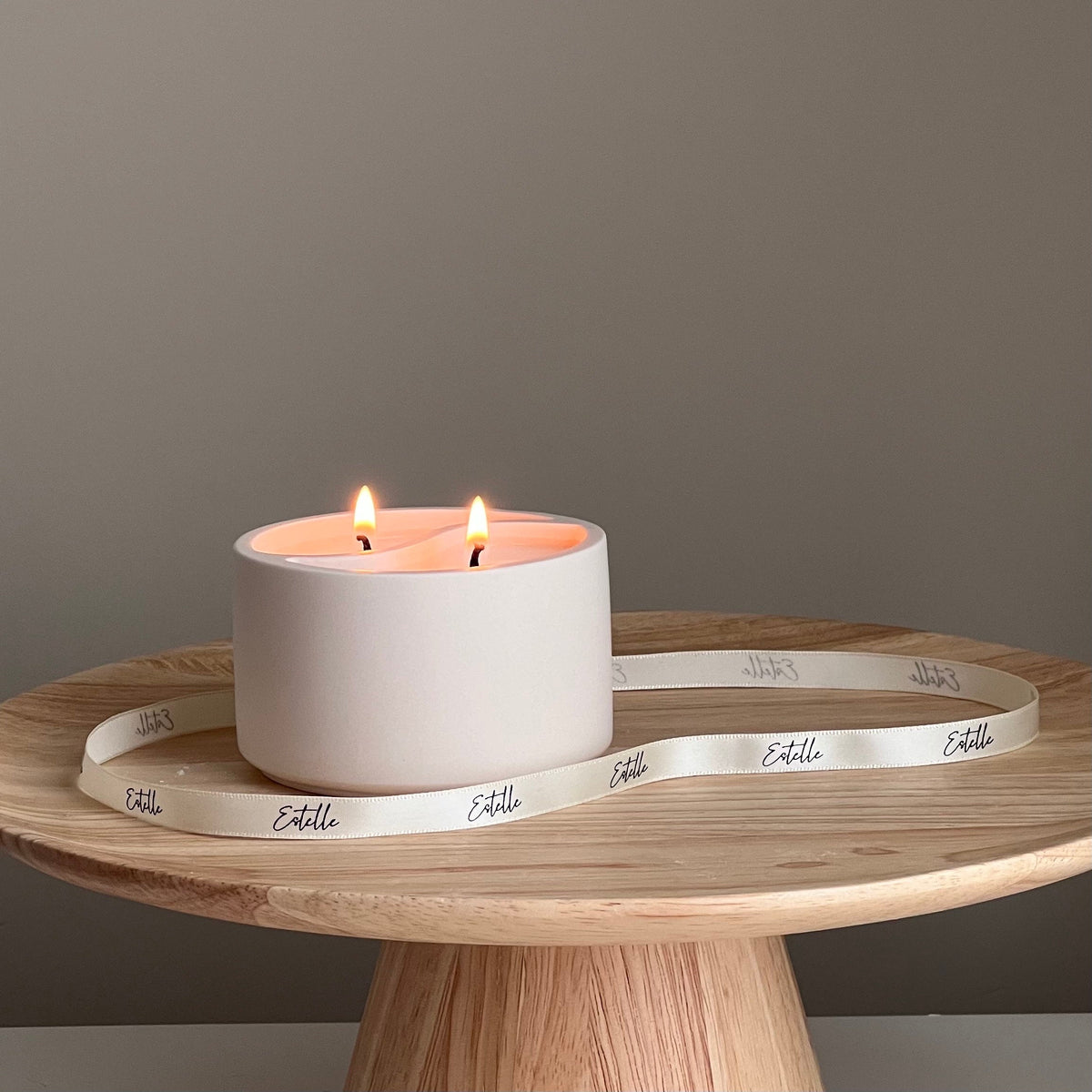 Yin Yang Soy Wax Candle in Jesmonite Jar - Custom Scented-5