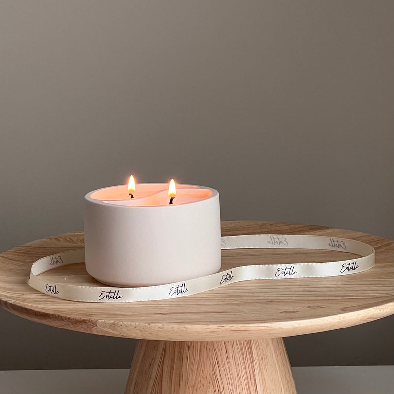 Yin Yang Soy Wax Candle in Jesmonite Jar - Custom Scented-5