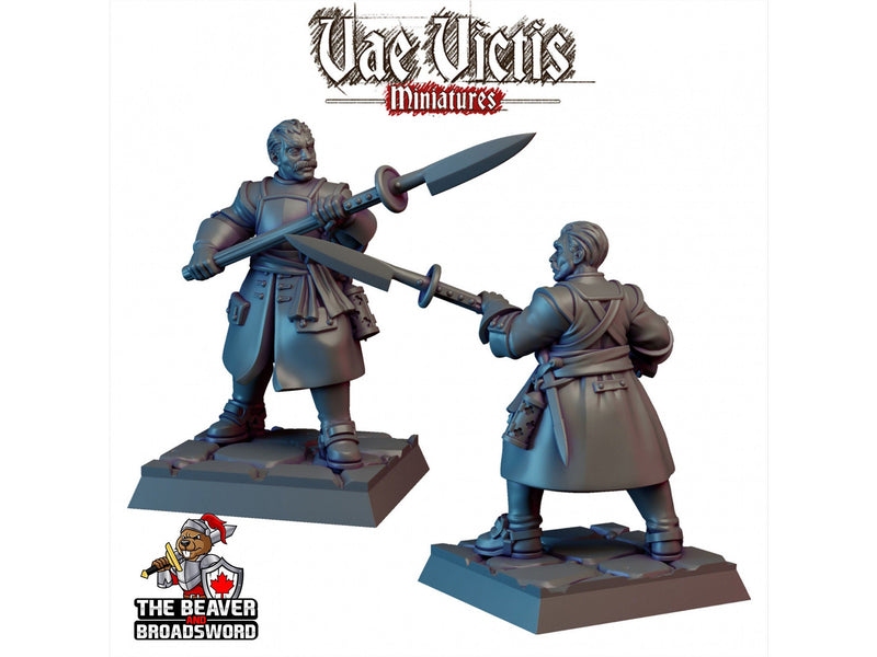 Vampire Hunter #2 mini - Vae Victis | DnD | Pathfinder | Human | Male | Dark | Gothic | Fighter | Paladin | Victorian | 28mm 32mm | Cleric-1