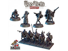 Light Cavalry mini bundle - Vae Victis | DnD | Pathfinder, Pack, Human, Villager, Mounted, Dark | Gothic | Veteran | Victorian 28mm 32mm-1