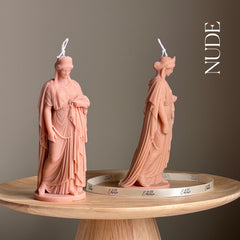 Zenobia Goddess Soy Candle: Greek Statue, Coffee Table Decor-3
