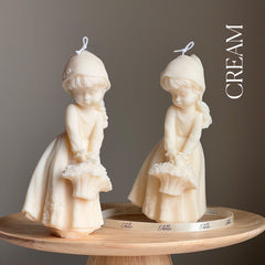 Sculptural Girl Soy Candle | Home Decor Gift-4