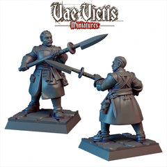 Vampire Hunters mini Set - Vae Victis | DnD | Pathfinder | Human | Male | Dark | Gothic | Fighter | Paladin | Victorian | Pikemen | Unit-7