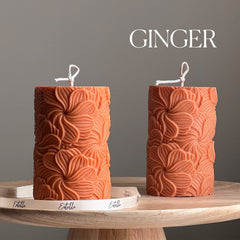 Sculptural Flower Candle | Soy Wax Pillar-5