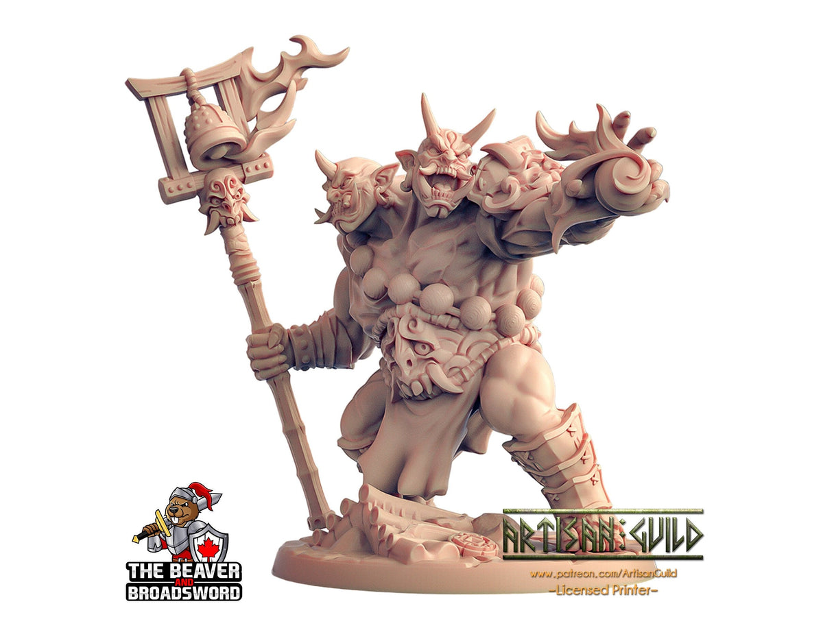 Oni Clan Ogre Magi mini - Artisan Guild | DnD | Ogre | Orc | Fantasy | Wizard | Sorcerer | Warlock | Monster | | Wargaming | Pathfinder-1