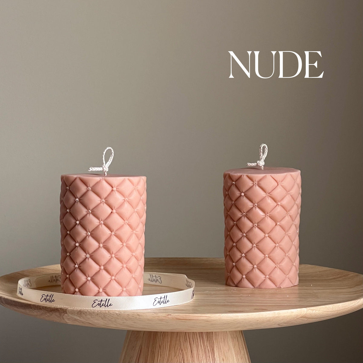 Sofa Wrinkle Soy Pillar Candle | Sculptural Home Decor-2