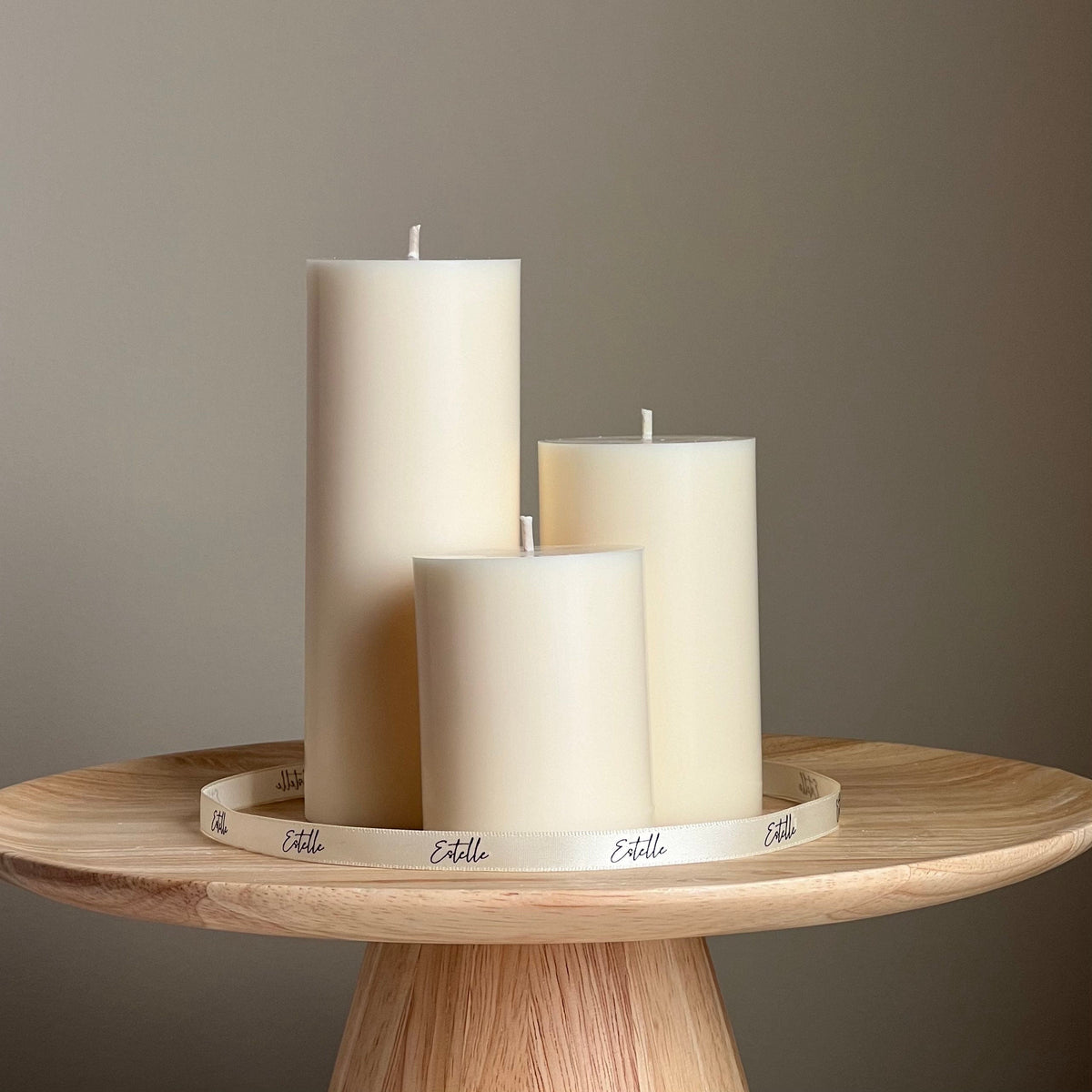 Handmade Soy Wax Pillar Candle: Decorative Candle-1