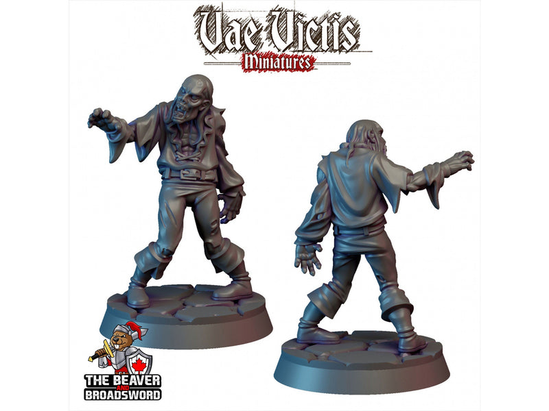 Undead Villager mini - Vae Victis | DnD | Pathfinder | Monster | Zombie | Dark | Gothic | Necromancer | Ghoul | Victorian, 28mm 32mm Fantasy-1
