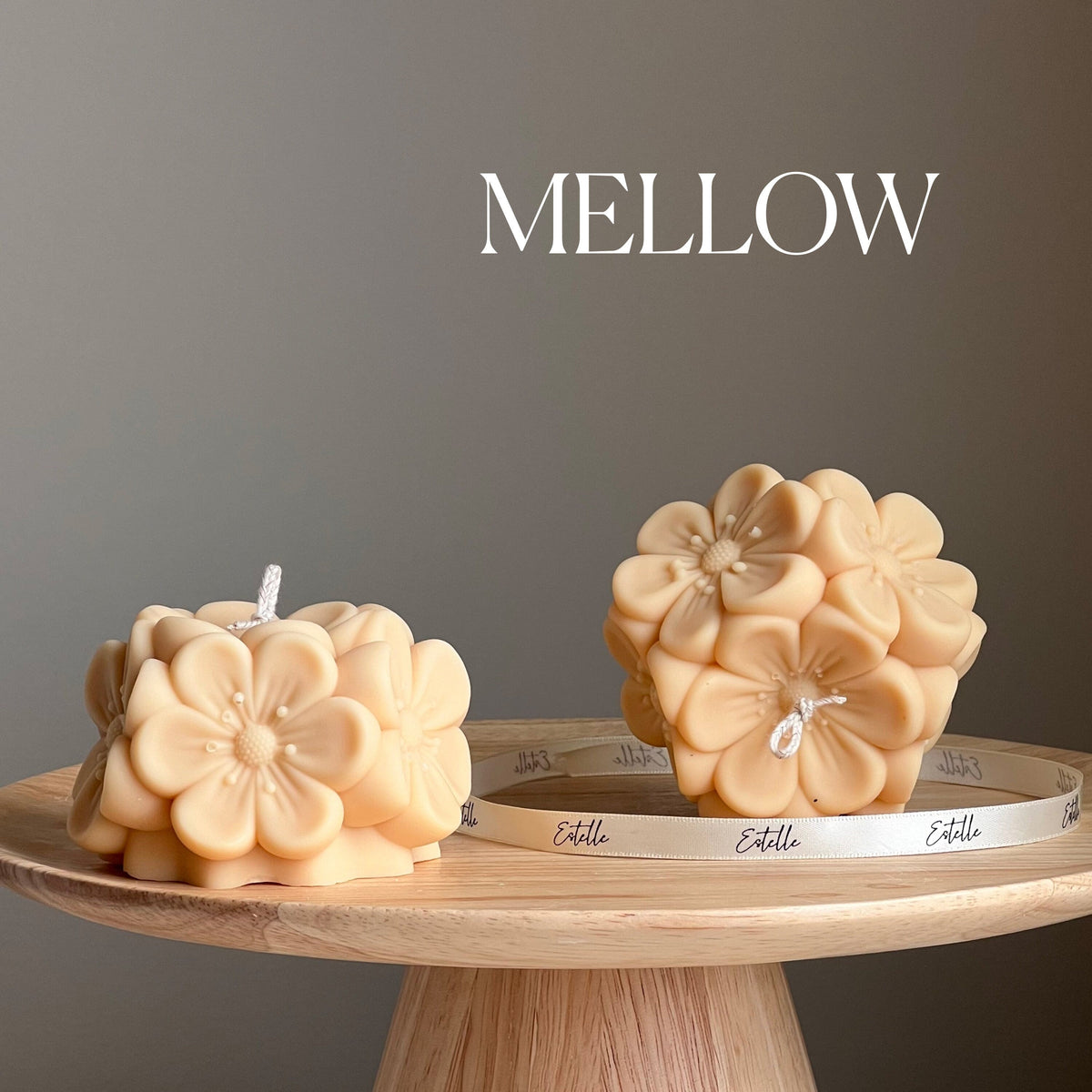 Handmade Sakura Flower Ball Candle: Vegan Soy Decor-4