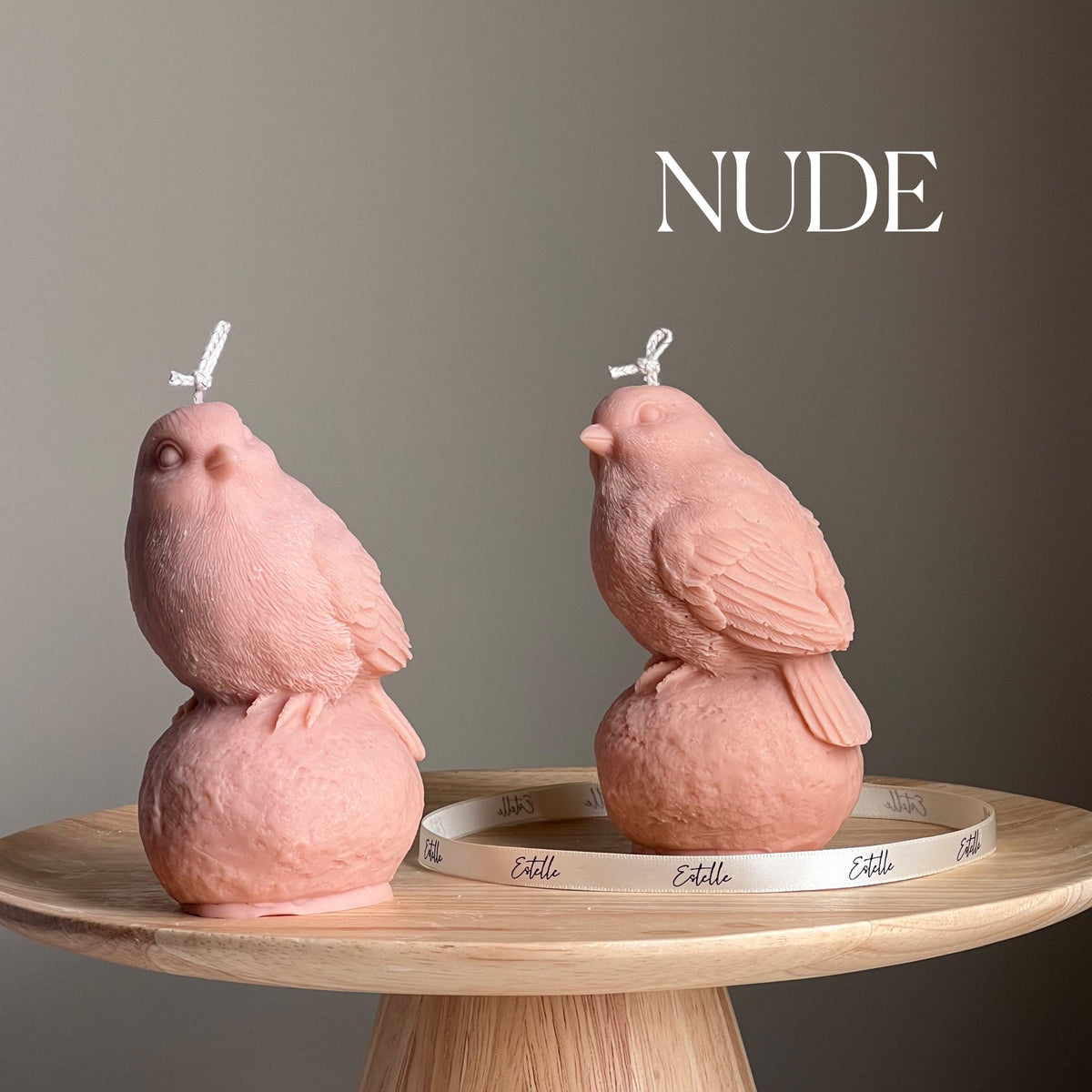 Handmade Bird Soy Wax Candle: Sculptural Home Decor Gift-2