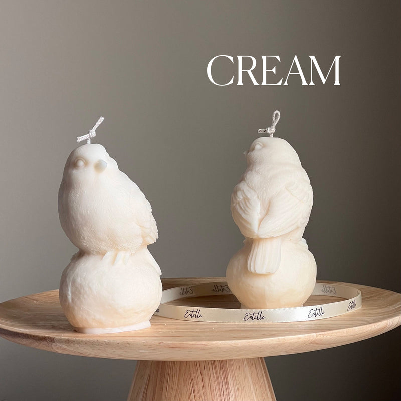 Handmade Bird Soy Wax Candle: Sculptural Home Decor Gift-3