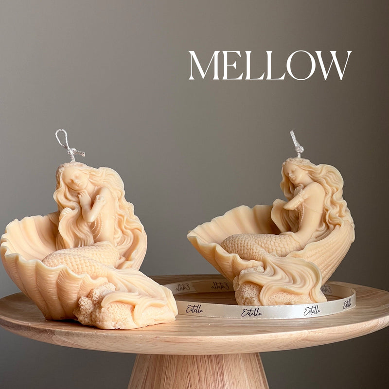 Mermaid Soy Wax Candle: Sculptural Woman Statue Candle-4
