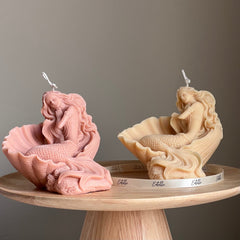 Mermaid Soy Wax Candle: Sculptural Woman Statue Candle-1