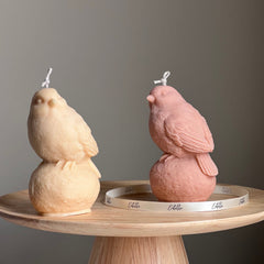 Handmade Bird Soy Wax Candle: Sculptural Home Decor Gift-1