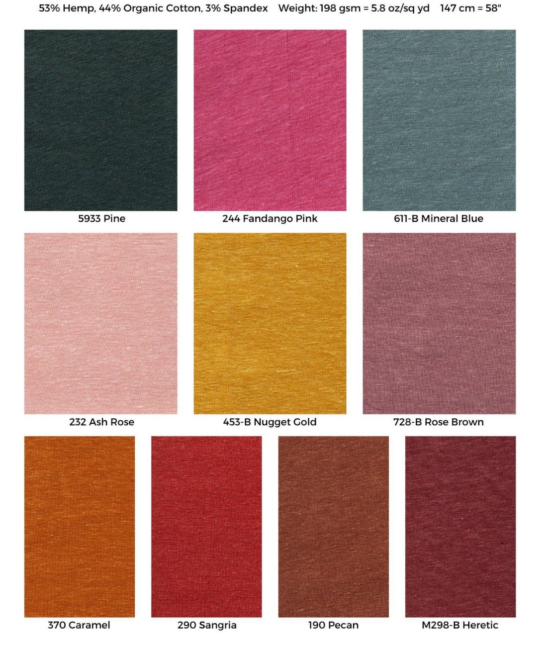 Hemp Organic Cotton Stretch Jersey Fabric – Premium Sustainable Knit-4