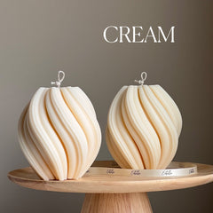 Large Swirl Soy Wax Candle | Home Decor-3