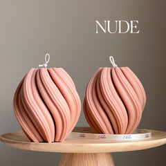 Large Swirl Soy Wax Candle | Home Decor-2