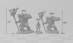 Oni Clan Ogre Magi mini - Artisan Guild | DnD | Ogre | Orc | Fantasy | Wizard | Sorcerer | Warlock | Monster | | Wargaming | Pathfinder-2