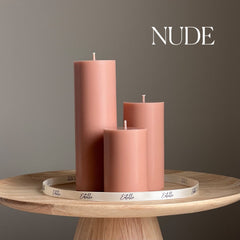 Handmade Soy Wax Pillar Candle | Unscented, Home Decor-2