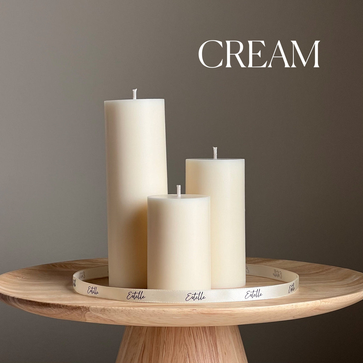 Handmade Soy Wax Pillar Candle | Unscented, Home Decor-3
