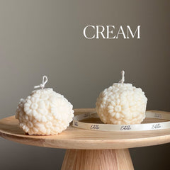 Handmade Soy Wax Gerbera Daisy Ball Candle: Decorative Candle-3