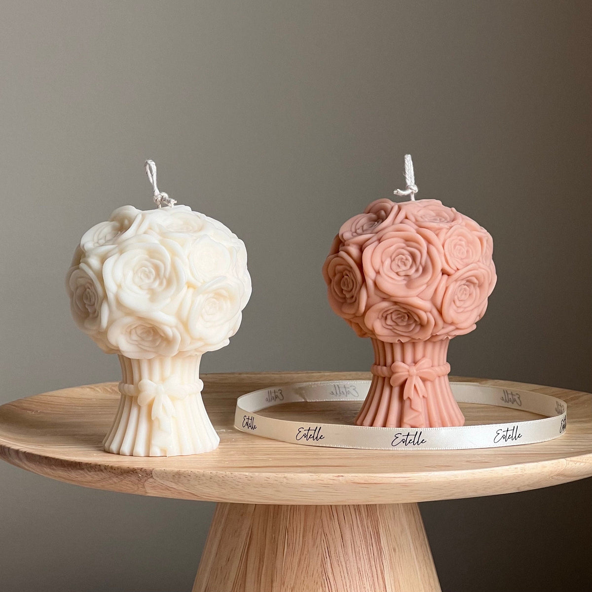 Sculptural Flower Bouquet Candle | Soy Wax Pillar
