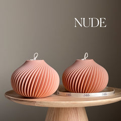 Handmade Spiral Soy Wax Candle: Minimalist Home Decor-2