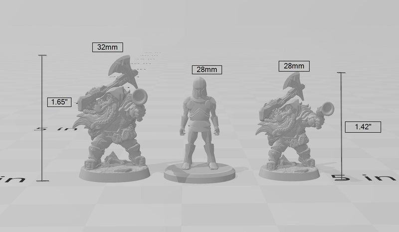 Dwarven Oathbreaker A dnd mini - Artisan Guild | Dwarf | Fighter | Male | Ranger | Artificer | Pathfinder | Wargaming | Clan |-2